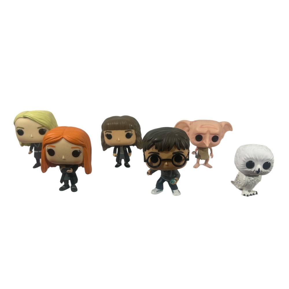 Funko Pop Loose Lot 6 Harry Potter hermoine dobby ginny hedwig harry read T2-40